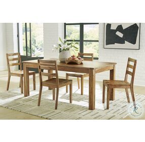 Dressonni Brown Extendable Dining Room Set