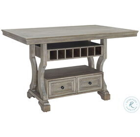 Moreshire Bisque Rectangular Counter Height Dining Table