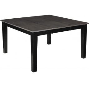 Salem Gray and Black Extendable Dining Table