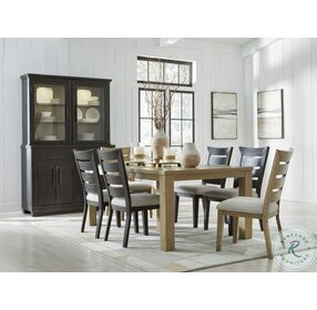 Galliden Rustic Oak Extendable Dining Room Set