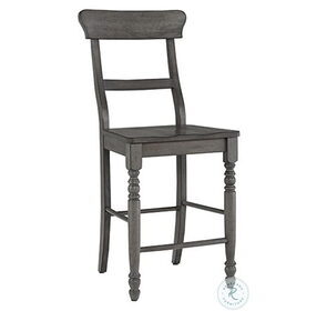 Savannah Court Distressed Antique Gray Counter Height Chair Set Of 2