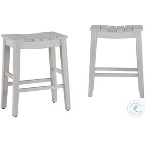 Holiday Distressed Sea Salt Counter Height Stool Set of 2