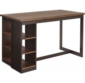 Kenny Walnut and Chocolate Counter Height Dining Table