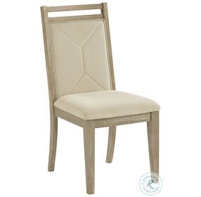 Beck Weathered Taupe Upholstered Dining Chair Set Of 2