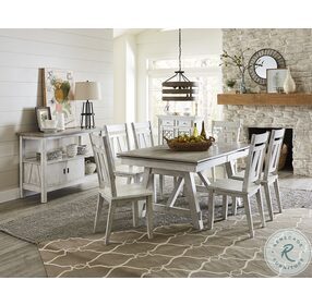 MT Pleasant Oyster Extendable Dining Room Set