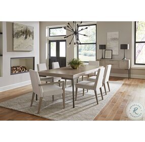 Scottsdale Sand Dune And Aged Iron Rectangle Extendable Dining Room Set