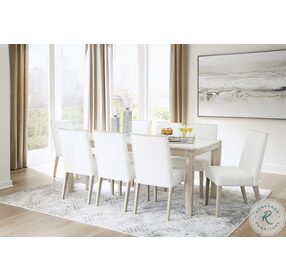 Wendora Bisque And White Dining Room Set