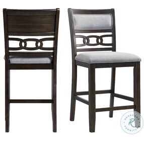 Taylor Gray And Dark Walnut Counter Height Chair Set Of 2