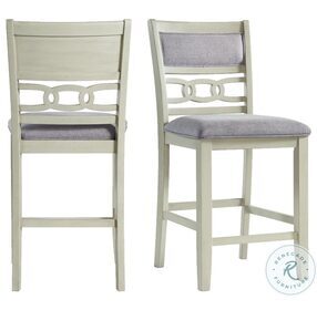 Taylor Gray And Bisque Counter Height Chair Set Of 2
