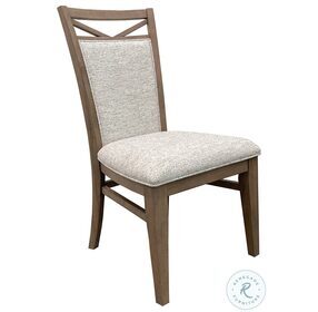 Americana Modern Cotton Upholstered Dining Chair Set of 2