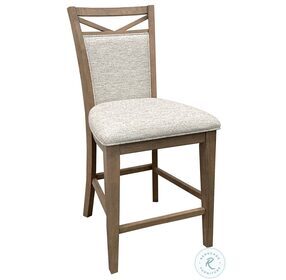 Nantucket Cotton Upholstered Counter Height Chair Set of 2