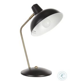Darby Black Metal With Gold Accent Table Lamp