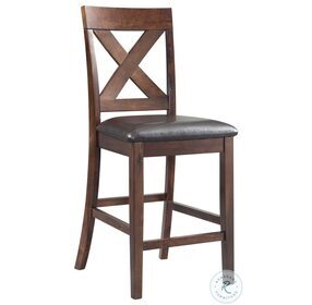 Alexa Espresso Counter Height Chair Set Of 2