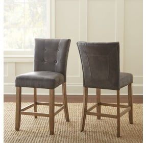 Debby Gray Counter Height Stool Set Of 2