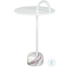 Will White 25" Side Table