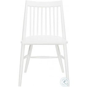 Wren White 19" Spindle Dining Chair Set Of 2
