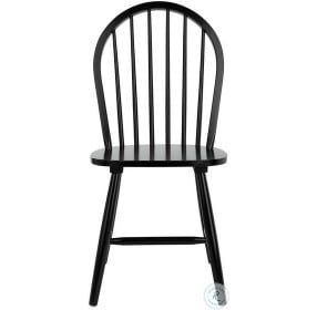 Camden Black Spindle Back Dining Chair Set Of 2
