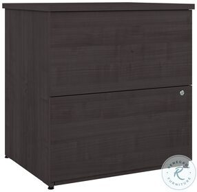 Logan Charcoal Maple 28" 2 Drawer Lateral File Cabinet