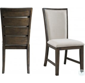 Jasper Gray Slat Back Side Chair Set Of 2