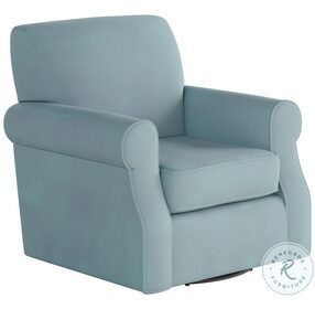 Bella Blue Skylight Swivel Chair