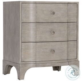 Albion Pewter 3 Drawer 26" Nightstand