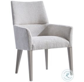 Stratum Light Gray Curved Arm Chair