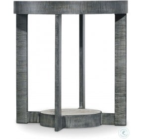 Mill Valley Gray Round End Table