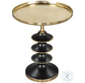 Donahue Gold And Black 22" Side Table