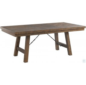 Dex Smokey Walnut Extendable Rectangular Dining Table