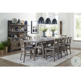 Lodge Siltstone Extendable Counter Height Dining Room Set