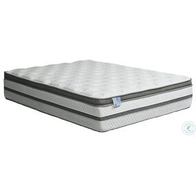 Siddalee Gray And White 16" Euro Pillow Top Full Mattress