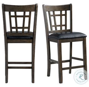 Sam Black And Walnut Pub Chair Set Of 2