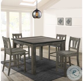 Grayson Gray Oak Counter Height Dining Room Set