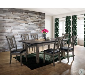 Grayson Grey Oak Extendable Rectangular Dining Room Set