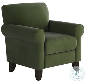 Bella Green Forrest Rolled Arm Accent Chair