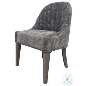 Pure Modern Brown Upholstered Armless Side Chair