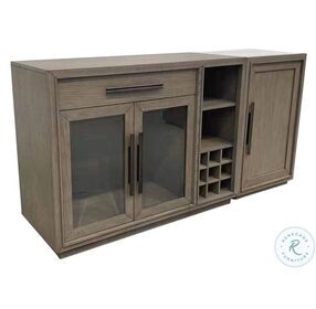 Pure Modern Moonstone Server with Bar Cabinet