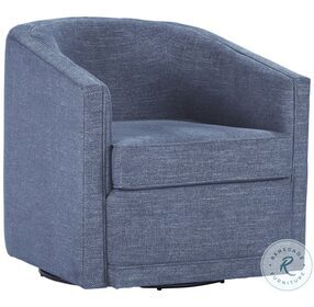 Poppy Blue Swivel Chair