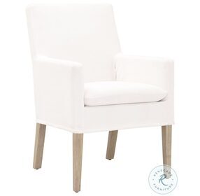 Stitch And Hand LiveSmart Peyton Pearl Drake Slipcover Arm Chair