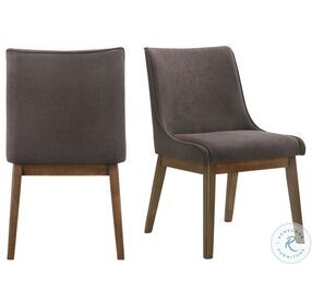 Ronan Charcoal Upholstered Chair Set Of 2