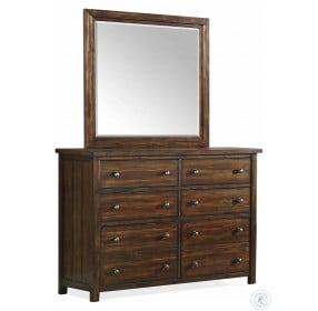 Danner Chestnut Dresser With Mirror