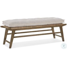 Sundance Beige And Rich Dynamic Brown Bed Bench
