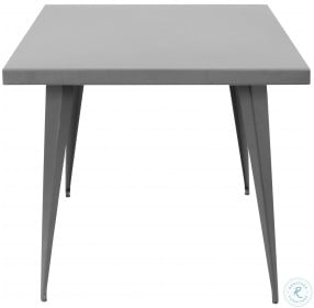 Austin Square Matte Grey Dining Table