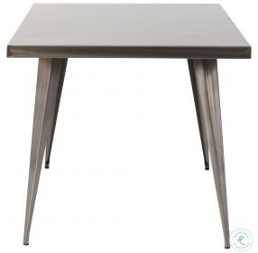 Austin Square Silver Dining Table