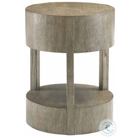 Calder Rustic Grey Chairside Table