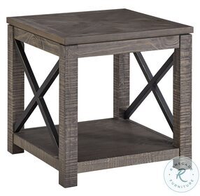 Dexter Driftwood Square End Table