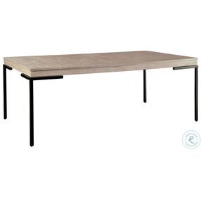 Scottsdale Sand Dune And Aged Iron Rectangle Extendable Dining Table