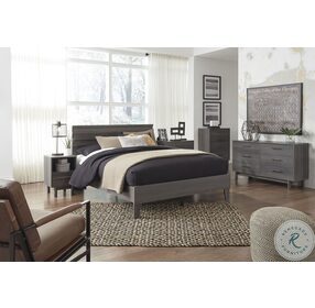 Brymont Dark Gray Platform Bedroom Set