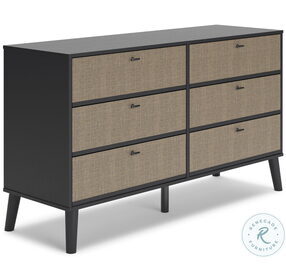 Charlang Two Tone Six Drawer Dresser
