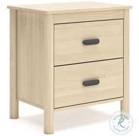 Cabinella Tan Two Drawer Nightstand